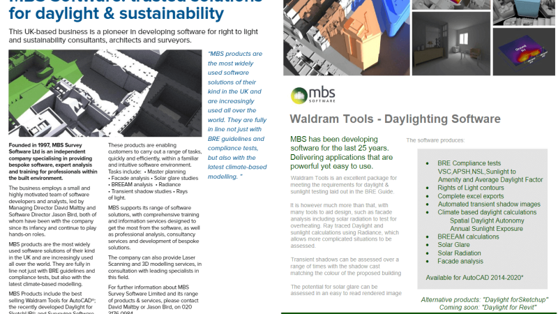 MBS in DAYLIGHTING Magazine